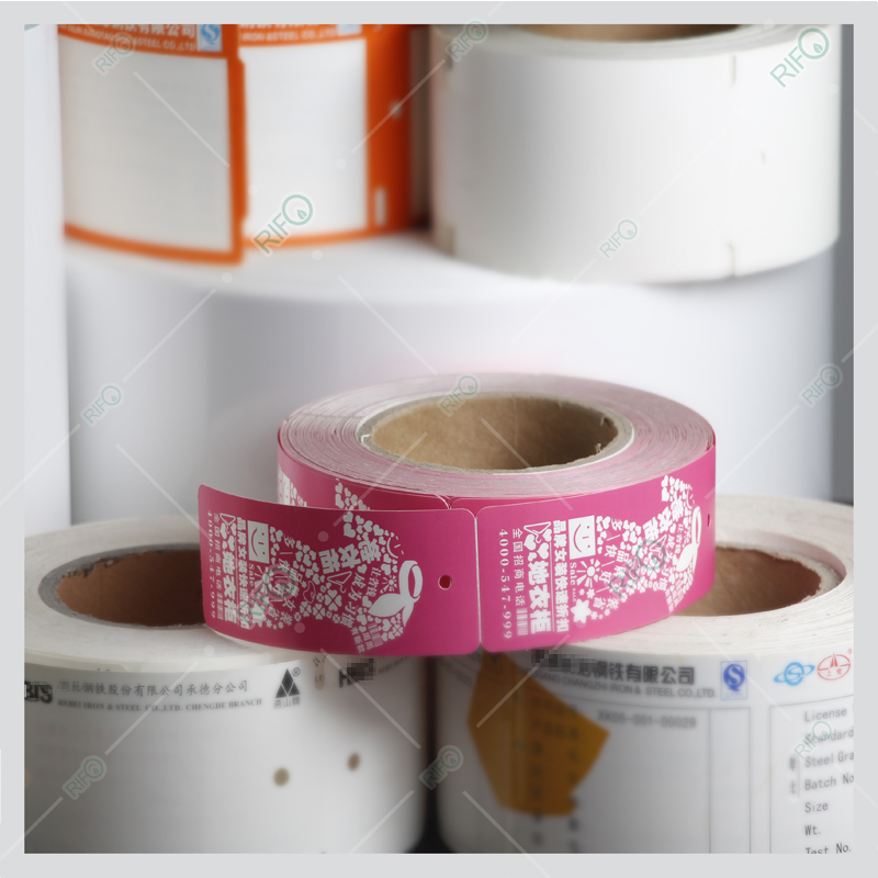 Étiquette suspendue à haute température, imprimable en offset, imprimable au ruban avec résistance à la déchirure