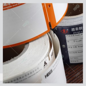 Étiquette suspendue à haute température, imprimable en offset, imprimable au ruban avec résistance à la déchirure