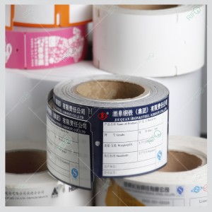 Excellente barre en acier de saturation de couleur étiquettes volantes étiquettes haute température