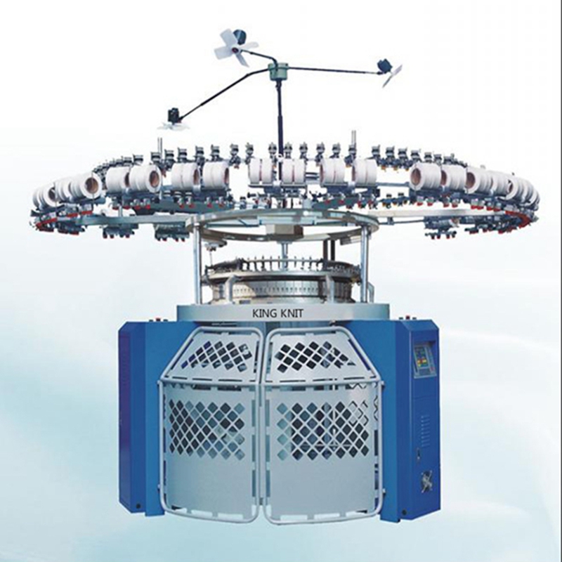 High speed jacquard knitting machine