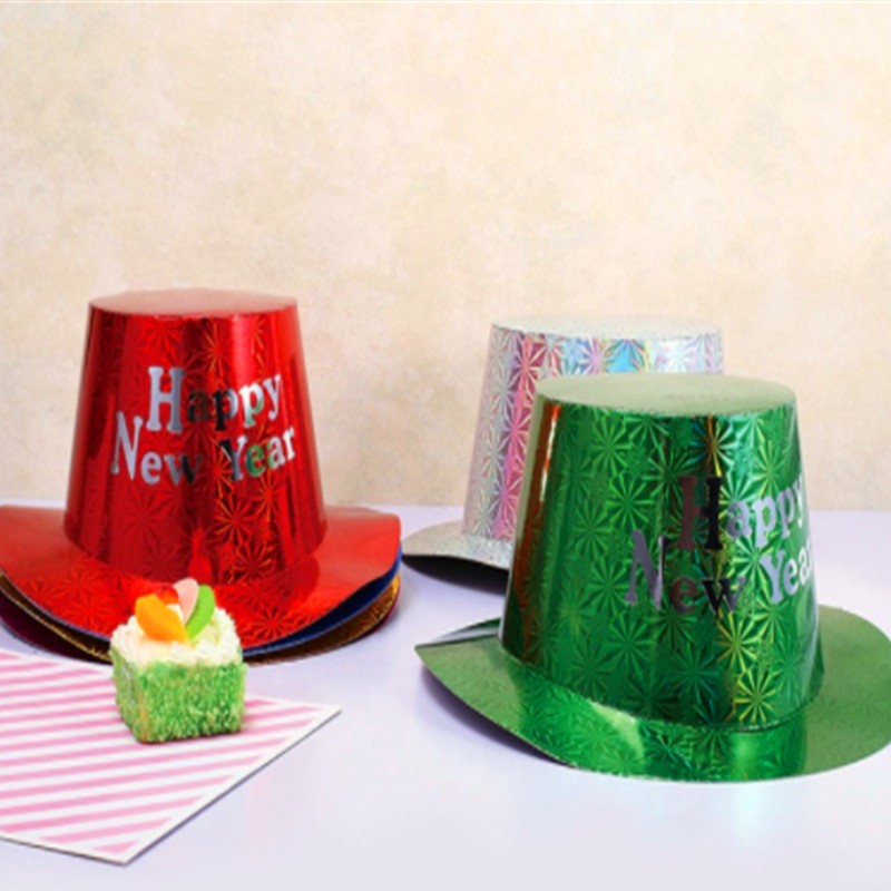 Hot - dog Party Decoration Plastic Flash Paper top chapeau