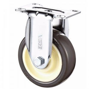 Boîtier de chrome moyen, diamètre bleu et roue TPE