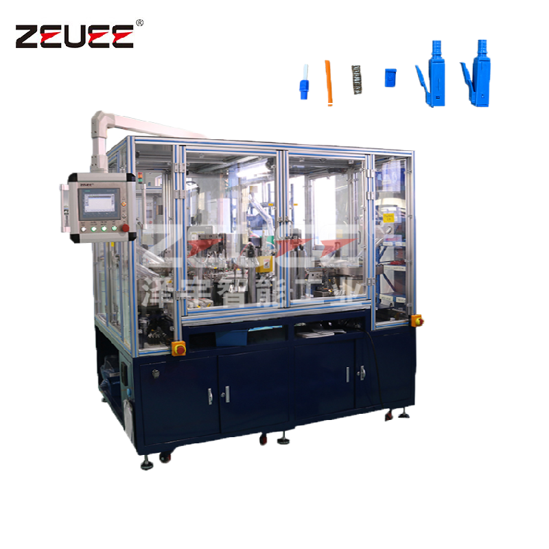 Equipement d'assemblage automatique de fibres optiques LC / SC