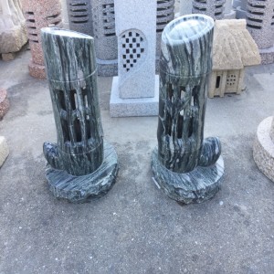 Lanternes en pierre Sculptures et sculptures sur pierre Naturel Travail pur à la main Unicité