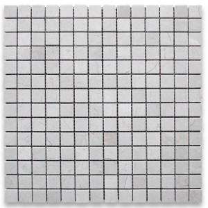 Carreaux de mosaïque en marbre crème marfil