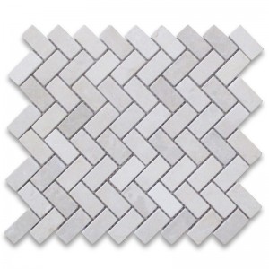 Mosaïque crème à chevrons marfil