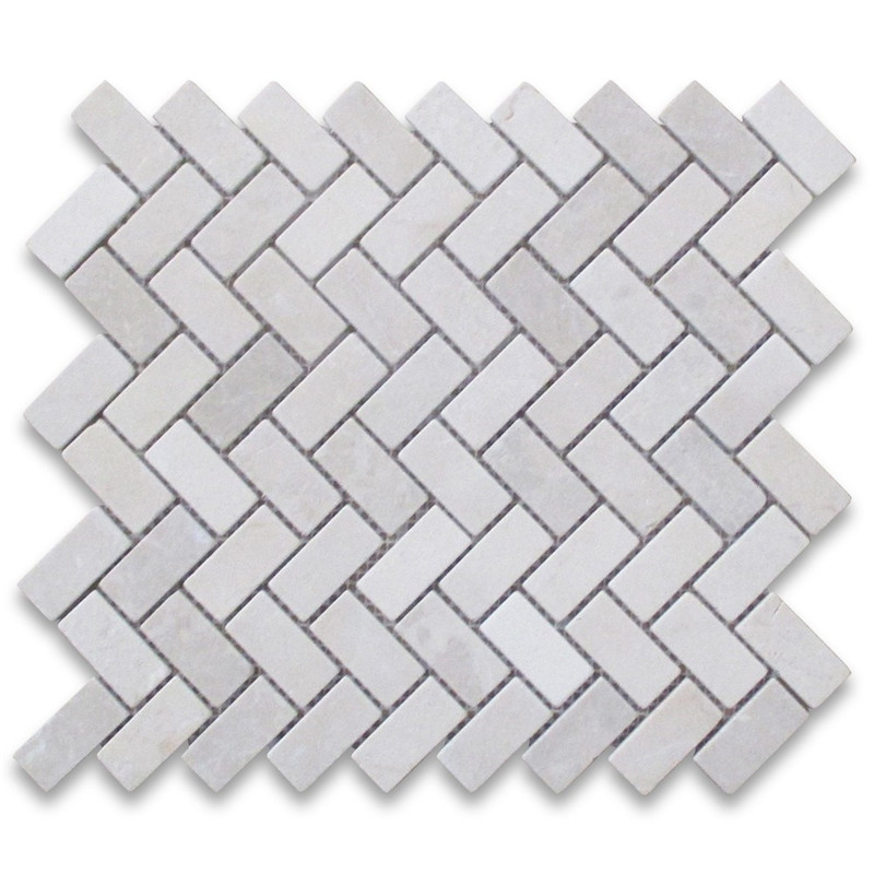 Mosaïque crème à chevrons marfil