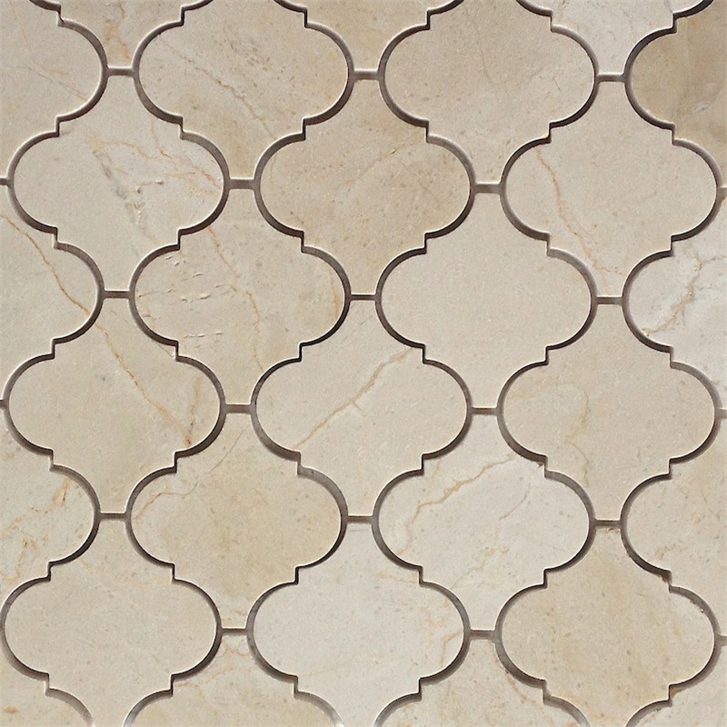 Mosaïque crème à chevrons marfil