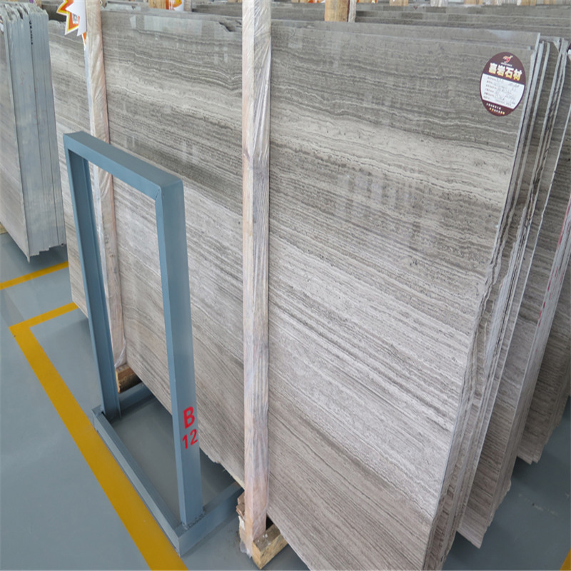 Dalle de marbre en grain Gey Wood de China Serpegiante