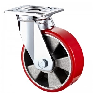 Usage intensif - Boîtier chromé avec roue en TPE noir7