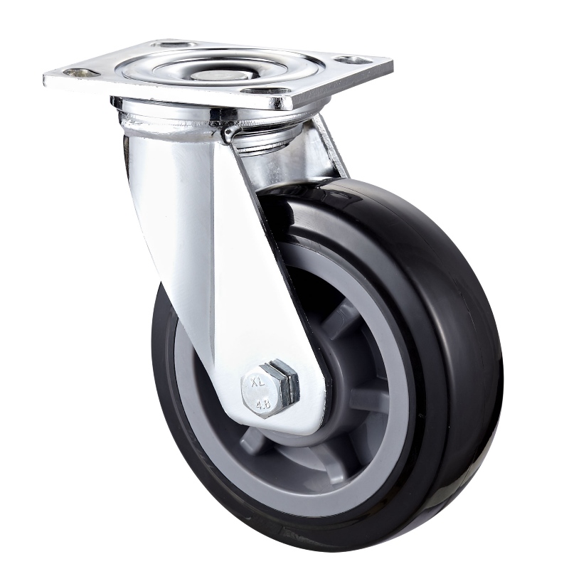 Usage intensif - Boîtier chromé avec roue TPE noire8