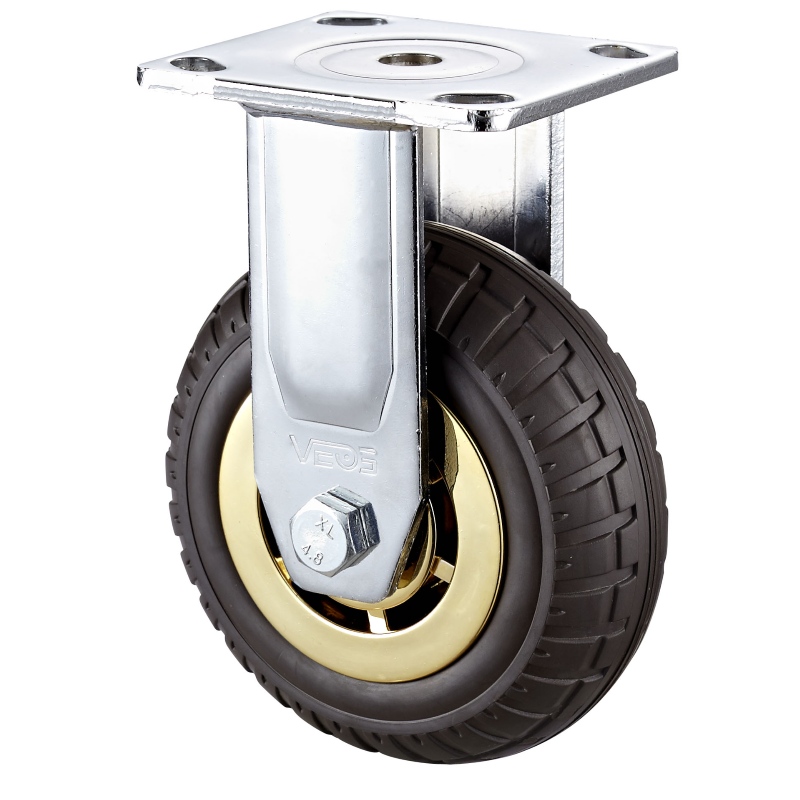 Heavy Duty - Boîtier chromé avec roue en TPE noir11