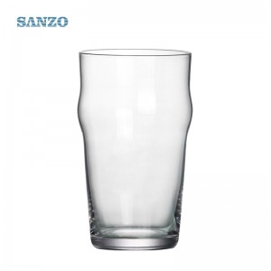 Tasse en verre à la bière avec logo personnalisé Sanzo Verres en cristal tasses à la main de bière Stein