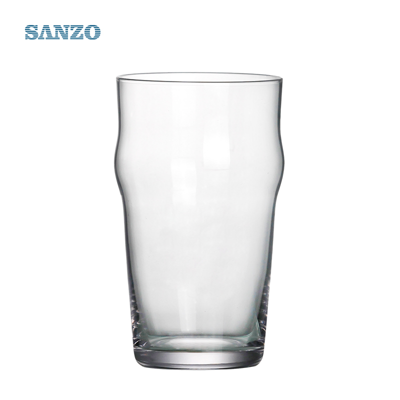 Tasse en verre à la bière avec logo personnalisé Sanzo Verres en cristal tasses à la main de bière Stein