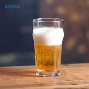 Lunettes de bière Sanzo 16oz Pint Cup Craft Beer Pinte à la machine en verre Fabriqué à bas prix Verres à la bière Pint
