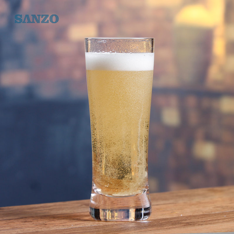 Tasse de bière en verre de bière de couleur de corps de tasse de bière de corps de Sanzo 150ml verre de bière sans plomb avec le logo