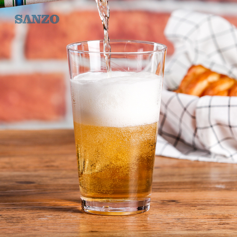Verre à bière en verre sur mesure Sanzo 540ml Pepsi Glass Verre à bière Style nord-américain