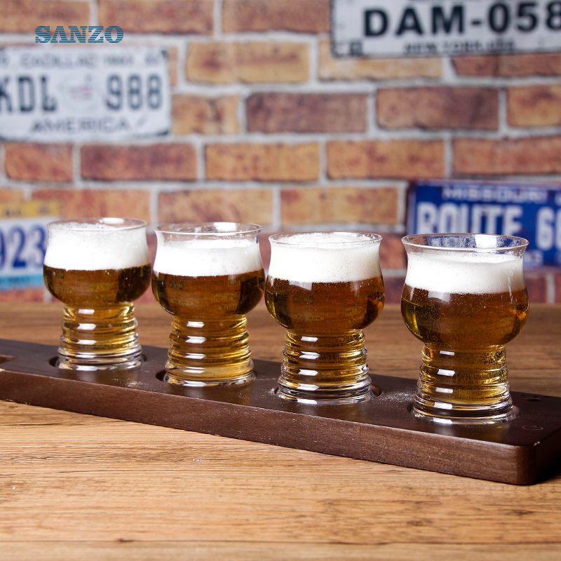 Verre à bière Sanzo 6oz personnalisé fait sur commande Verre à bière Octogone Verre à bière