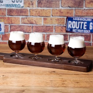 Sanzo Ensemble de 6 verres à bière personnalisable Verre à bière Verre à bière pâle