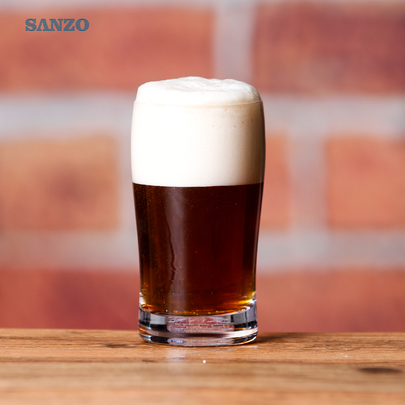 Tasse à bière Sanzo 7 oz mini Personnaliser la tasse en verre à bière avec logo en verre imprimé
