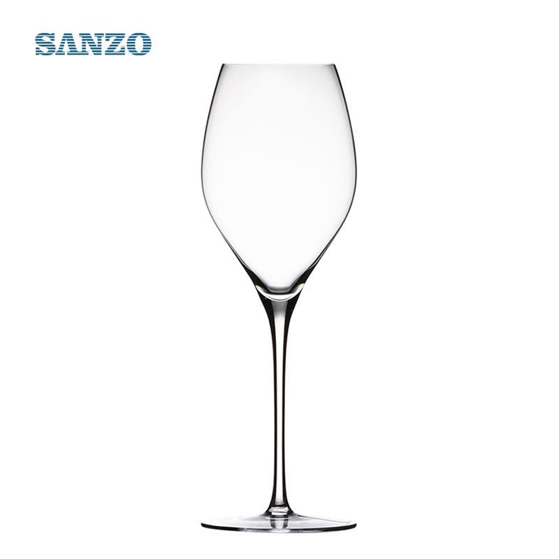 SANZO Noir Couleur Verre À Vin Ensemble À La Main Sans Plomb Cristal Incliné Verres À Bouche Grand Vase En Forme