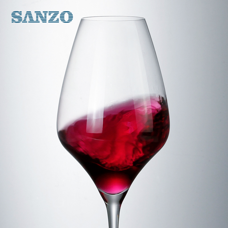Verres à vin bleu SANZO fait main tipy