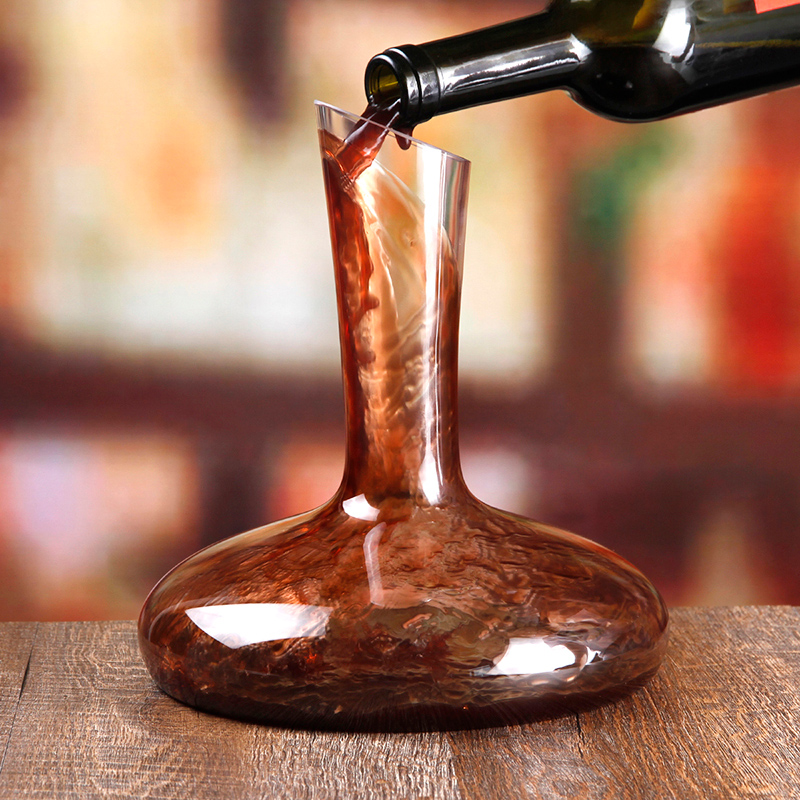 SANZO Décanteur de vin clair fait à la main en verre soufflé / cristal de haute qualité pour le ménage