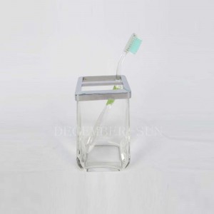 Ensembles d'accessoires de salle de bain en verre clair