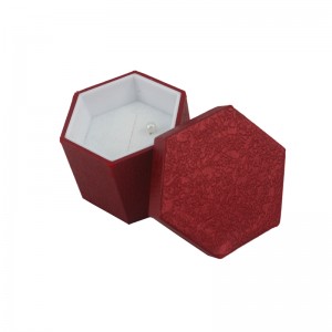 Boîte-cadeau exquis de bijoux polygonaux personnalisés