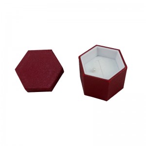 Boîte-cadeau exquis de bijoux polygonaux personnalisés