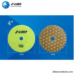 ZL-123J tampons de polissage de sol en résine pour projets de pierre