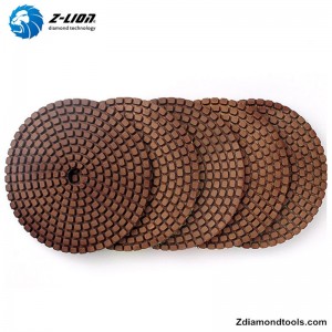 ZL-123F tampons en résine de diamant avec remplissage en cuivre pour pierre