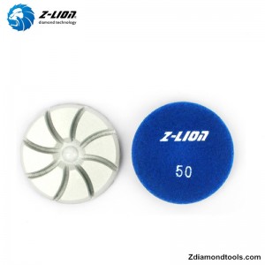 ZL-16KR 3 INCH tampons de polissage de sol en diamant pour béton