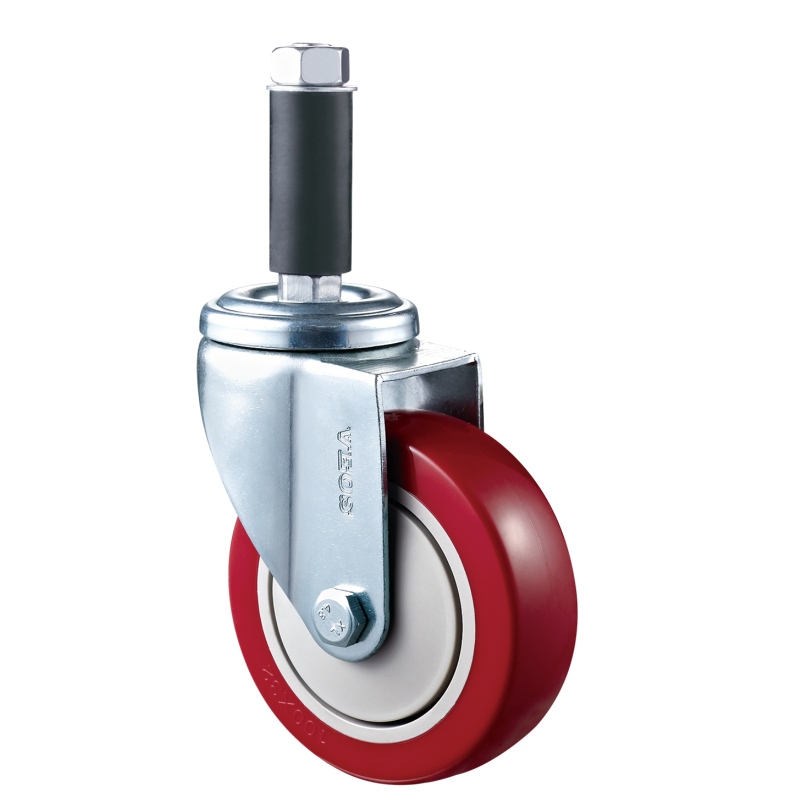 Usage moyen - Boîtier chromé avec roue Diamand TPE rouge