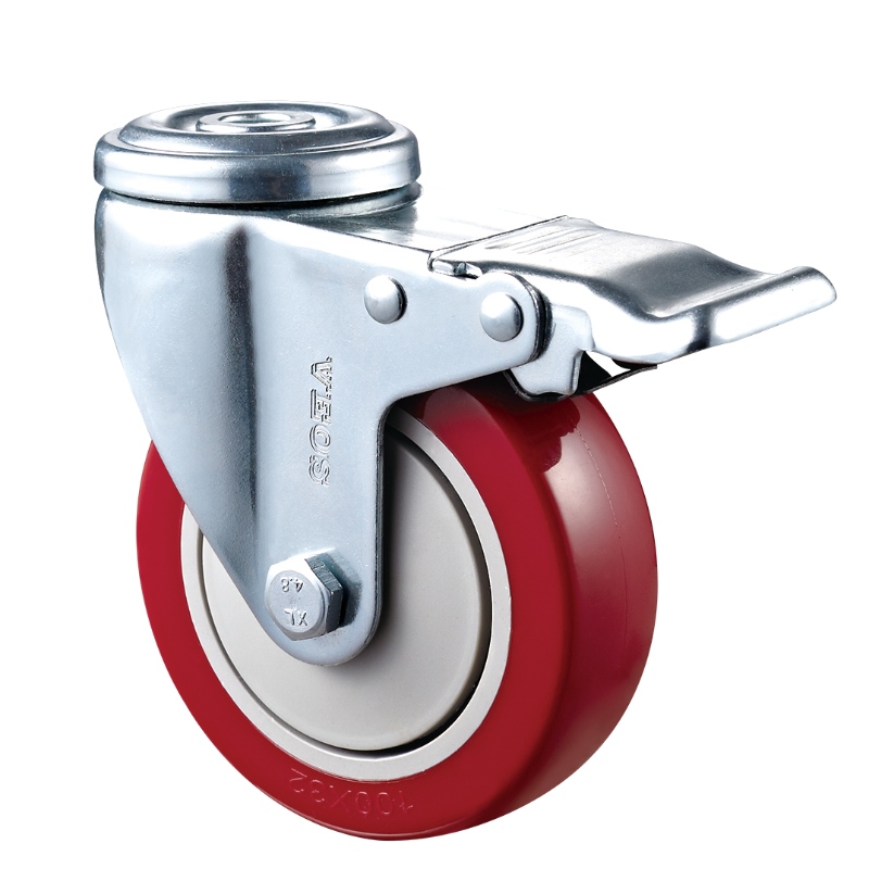 Usage moyen - Boîtier chromé avec roue Diamand TPE rouge