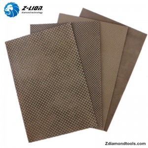 Feuilles de polissage diamantées galvanisées ZL-35A pour pierre