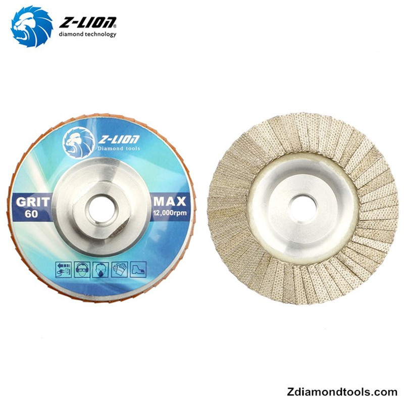 ZL-WMCY02 disques de meulage diamanté en aluminium de 5 pouces avec filetage