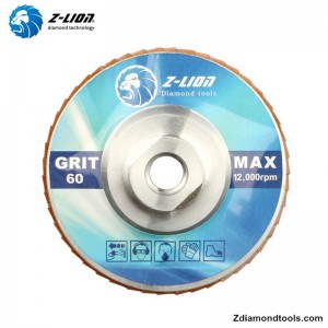 ZL-WMCY02 disques de meulage diamanté en aluminium de 5 pouces avec filetage