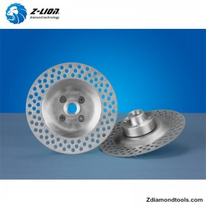 ZL-CW001 Disque de meulage diamant moulé brasé sous vide pas cher