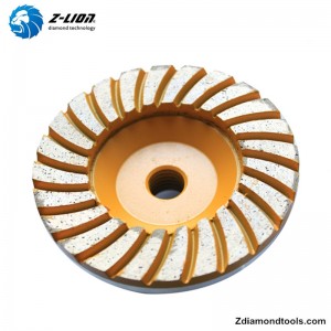 Meule diamantée ZL-21 4 pouces pour pierre, meulage de béton