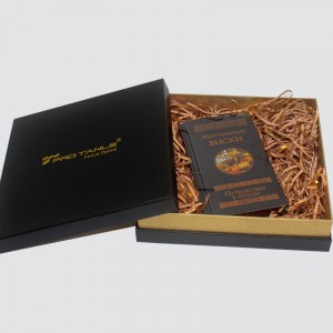 Coffret cadeau de couverture de ciel et terre Trésors de couleur classique personnalisée