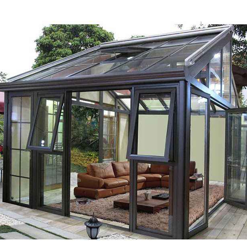 Salle de soleil en aluminium / jardin d'hiver / maison de verre