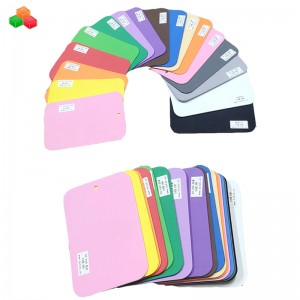 Vente chaude haute densité coloré 2mm 6mm 10mm pantoufle mémoire EVA feuille de mousse taille personnalisée feuilles de caoutchouc de sécurité pour l'emballage