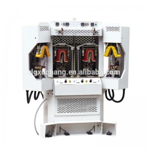 empeigne de vamp en cuir sport faisant la fabrication de sacs gonflables talon talon talon formant la machine