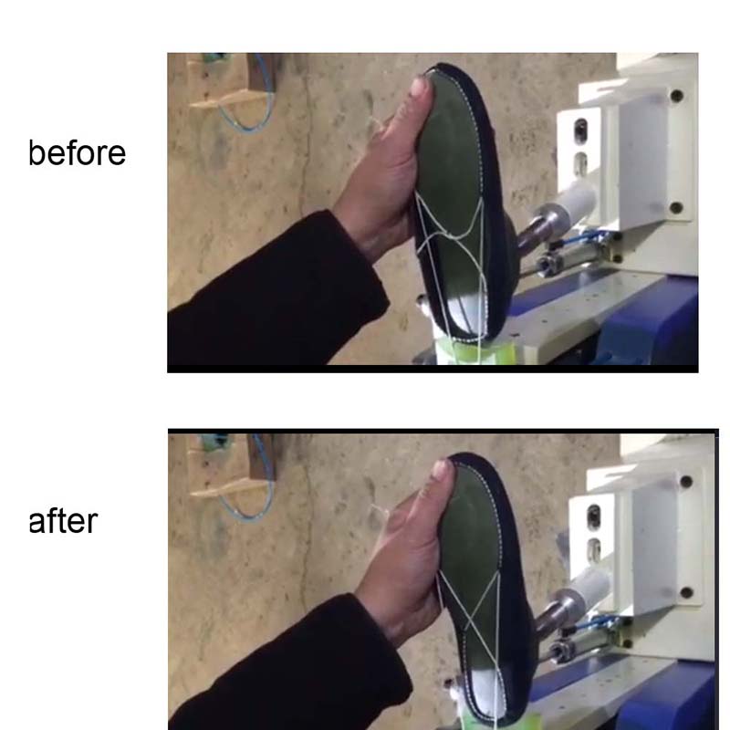 chaussure en plastique faisant la machine, machine de finition durable de fil de chaussure