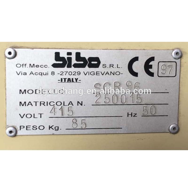 machine à ceinture en cuir bibo SCR-96 déchargeur