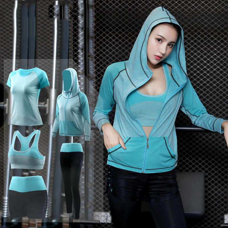 FDMF002- 5pcs Sport Suits Fitness Yoga Running Athletic Survêtements