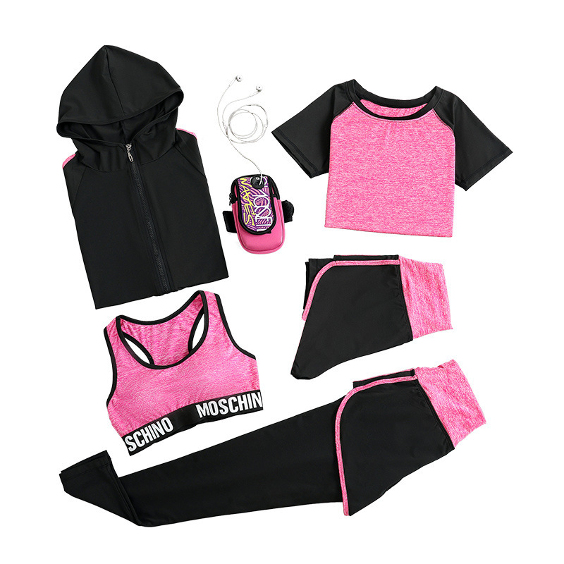 FDMF003- 5pcs Sport Suits Fitness Yoga Running Athletic Survêtements