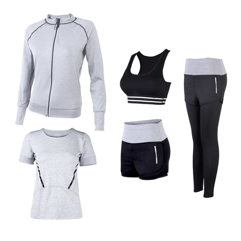 FDMF004- 5pcs Sport Suits Fitness Yoga Running Athletic Survêtements