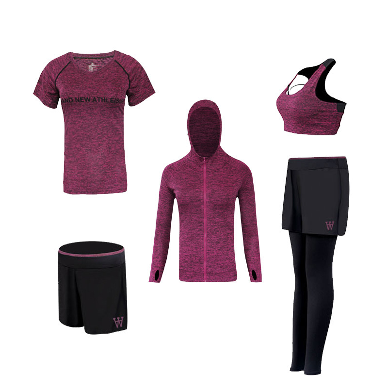 FDMF007- 5pcs Sport Suits Fitness Yoga Running Athletic Survêtements
